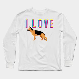 i love my German German Shepherd Long Sleeve T-Shirt